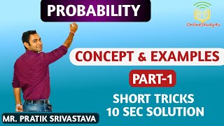 Probability Basics and Concept Explained Easiest Way TCS NQT 2020  Pratik Shrivastava [upl. by Martguerita99]