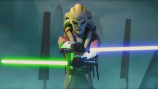 Grievous vs Kit Fisto 4K HDR  Star Wars The Clone Wars [upl. by Enneiluj]