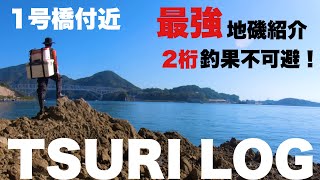 【釣りログ 1号橋 地磯】背負子デビューしました！地磯大好きジイサー必見です！ [upl. by Olimpia]