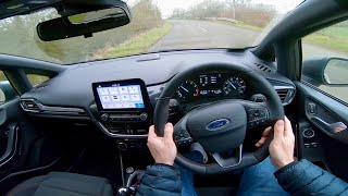 Ford Fiesta 10 Ecoboost 100HP ST Line 2019  POV Drive [upl. by Htiderem]