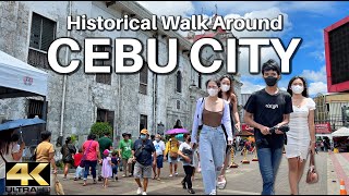 Walking the TOP Historical Spots in Cebu City Philippines 4K [upl. by Nnylav]