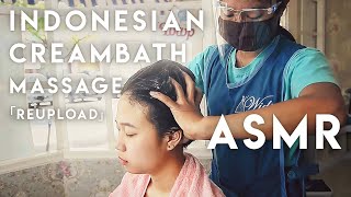 ASMR Relaxing Indonesian Creambath Massage [upl. by Orsino131]