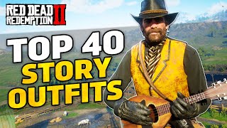 𝐑𝐞𝐝 𝐃𝐞𝐚𝐝 𝐑𝐞𝐝𝐞𝐦𝐩𝐭𝐢𝐨𝐧 𝟐  40 Story Mode Outfits By Subscribers PC with Photo Mode Highlights [upl. by Bannister]