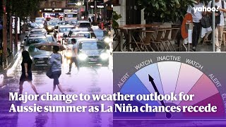 Major change to weather outlook for Aussie summer as La Niña chances recede  Yahoo Australia [upl. by Lolande]