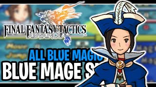 All Blue Mage Abilities In Final Fantasy Tactics Advance Blue Magic Guide [upl. by Nawotna63]