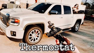 How to Replace a Thermostat on a 20142020 SilveradoSierraTahoeYukonEscalade [upl. by Philps]