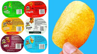 How Many PRINGLES Chips are in Each Cup BBQ PIZZA CHEDDAR amp SOUR CREAM THE ORIGINAL CHEDDAR CHEESE [upl. by Harvard]