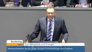 Haushaltsdebatte Wirtschaft und Energie am 10092015 [upl. by Marybeth887]