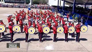 Banda Marcial do Corpo de Fuzileiros Navais  Cerimônia Troca da Bandeira [upl. by Ratcliff677]