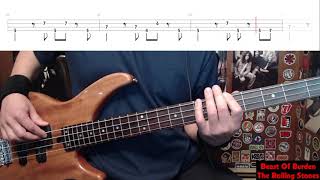 Beast Of Burden by The Rolling Stones  Bass Cover with Tabs PlayAlong [upl. by Onailil]