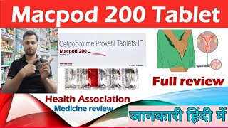 Macpod 200mg tablet uses  Cefpodoxime proxetil tablets IP  mecpod tablet uses in hindi [upl. by Hewart]