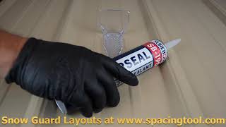 Attaching Snow Guards with SureBond SB190 Adhesive [upl. by Aicenad624]