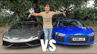 LAMBORGHINI HURACAN VS AUDI R8  WHICH IS BETTER [upl. by Adall492]