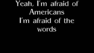 Im Afraid of Americans  David Bowie Lyrics [upl. by Caniff]