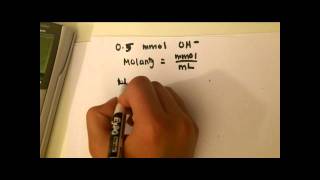 ChemWiki Titration Prob 5wmv [upl. by Ahsinyar]