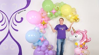 COMO HACER UN ARCO DE GLOBOS  decoracion cumpleaños  guirnalda de globos  gustavo gg [upl. by Husha]