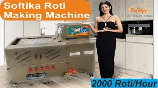 Chapati Making Machine With 2000 RotisHour Capacity [upl. by Frodine]