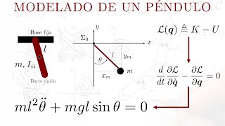 Modelado de un Pendulo  EulerLagrange [upl. by Anahsal]