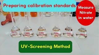 Measurement of Nitrate in Water  UV Screening Method Preparation of calibration standards [upl. by Dareen]