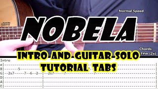 Nobela  Join The Club  Intro and Guitar Solo Tutorial Tabs [upl. by Grega899]