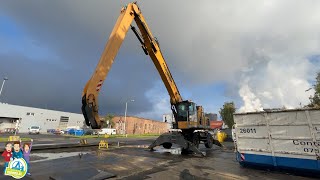 Umschlagbagger Liebherr LH 50 M Litronic [upl. by Marte]