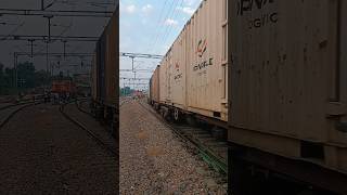 Goods train  double train joint together  mall gaadi  coal khansir indianrail khansir [upl. by Malilliw]