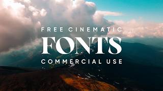 24 More Cinematic Fonts for Edits Free for Commercial Use [upl. by Brantley]