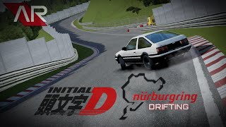 Takumi Drifting the Nürburgring • ASSOLUTO RACING  Initial D [upl. by Morra738]