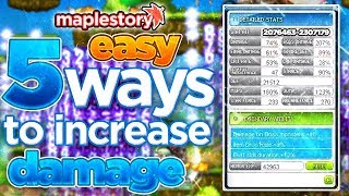 MapleStory 5 Easy Ways to Increase Your Damage [upl. by Sifan]