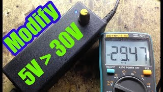 Modify a Laptop Power Supply 5V to 30V  How to make 12v to 220v inverter [upl. by Nannoc]