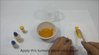 Turmeric act as a natural indicator [upl. by Anirdnaxela]