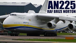 Incredible Worlds Biggest Plane Antonov 225 Powerful Takeoff  RAF Brize Norton UK With ATC [upl. by Clova393]