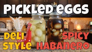 Homemade Pickled Eggs  Deli Style amp Spicy Habanero Recipes🌶 [upl. by Eiznil]