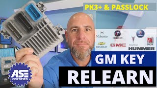 HOW TO PROGRAM KEY FOR GMCHEVY ANTITHEFT  ECU REPLACEMENT PK3  PASSLOCK [upl. by Cath782]