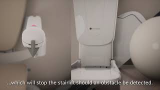 Handicare 1100  How to use the stairlift  UK version [upl. by Bobbie]