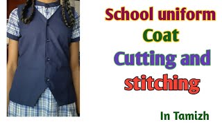 School uniform coat cutting and stitching  coat cutting and stitching simple method [upl. by Htebaras650]