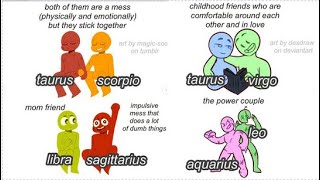 Zodiac Signs Compilation CUTE ships [upl. by Tabitha]