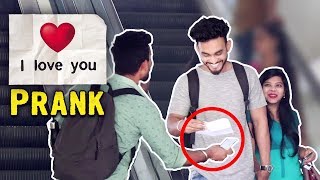 Passing Love Notes on Escalator  YoutubeWale Pranks [upl. by Ziana]