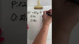 How to Balance P  O2  P2O5 balancechemicalequation chemistry science education [upl. by Rinaldo534]