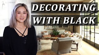 DECORATING WITH BLACK 🖤 10 Modern Ways to Add Black into Your Home [upl. by Grazia734]