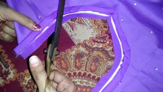 Simple salwar kameez cutting and stitching [upl. by Gotthelf493]