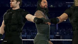 The Shield entrance amp victory amp How to get the models in WWE2k24 [upl. by Nauj]