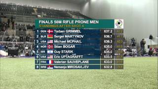 Finals 50m Rifle Prone Men  ISSF World Cup in all events 2012 London GBR [upl. by Yttisahc174]