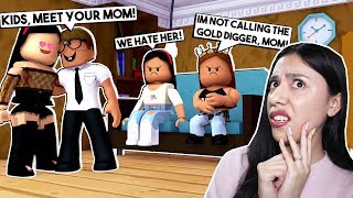 OUR NEW MOM IS A GOLD DIGGER  Roblox Roleplay [upl. by Arndt963]