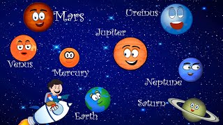 The Planet Song  The Solar System Song with Lyrics  Nursery Rhymes for Kids [upl. by Ttoile194]