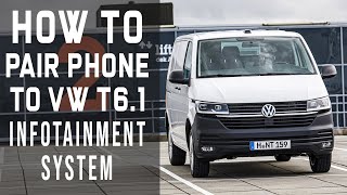 HOW TO PAIR PHONE WITH VW T61 INFOTAINMENT SYSTEM [upl. by Otrevogir]