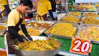 10 Varieties of Fried Noodles Street Chef Cooking 055 Fried Noodles NonStop  Thai Street Food [upl. by Eerpud]