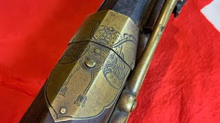 Japanese Tanegashima Matchlock Musket Antique Arquebus SakaiLeaves Ashigaru [upl. by Atok]