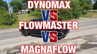 Chevy Silverado 53L FLOWMASTER 40 Vs DYNOMAX BULLET Vs 14 inch MAGNAFLOW [upl. by Esined]