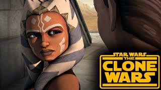 Ahsoka Tano meets Lux Bonteri on Raxus Secundus FULL HD  Star Wars The Clone Wars Scene [upl. by Lener]